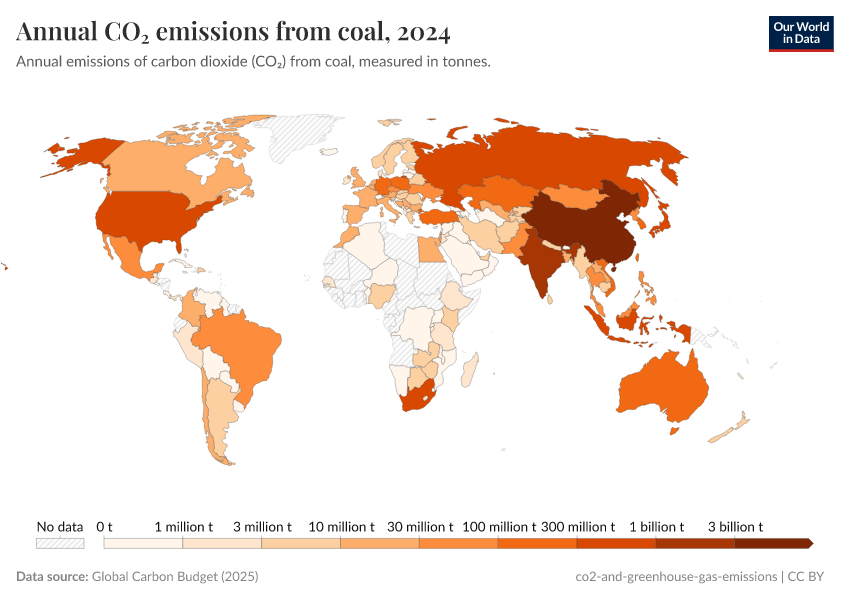 A thumbnail of the "Annual CO₂ emissions from coal" chart