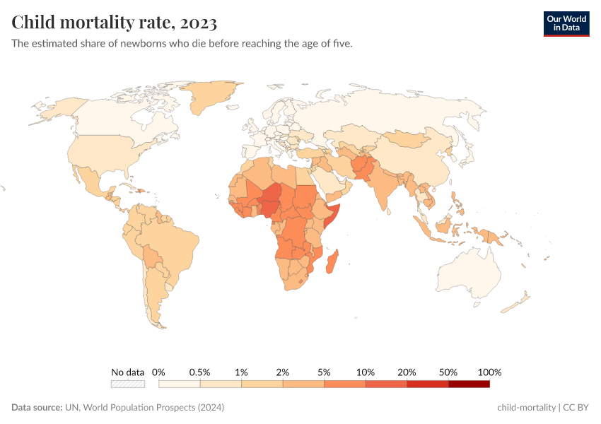 A thumbnail of the "Child mortality rate" chart