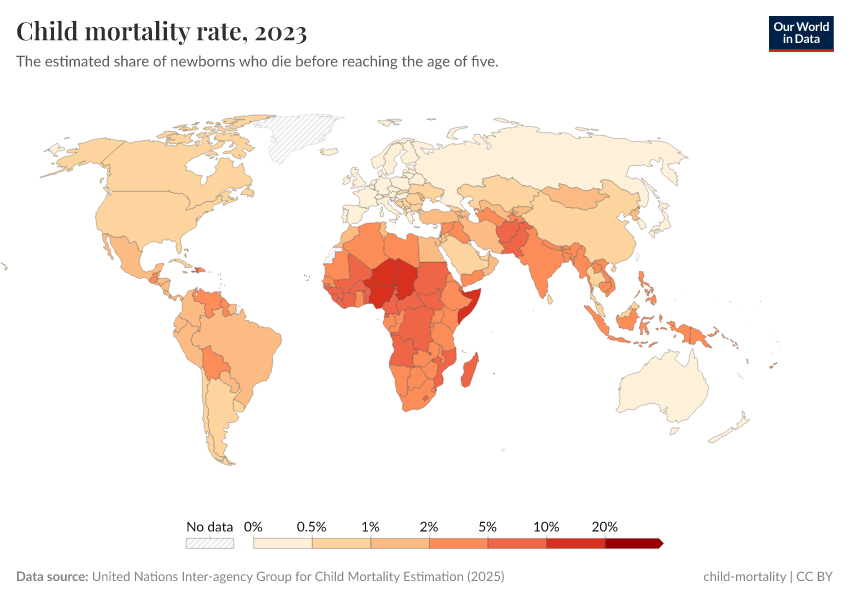 A thumbnail of the "Child mortality rate" chart