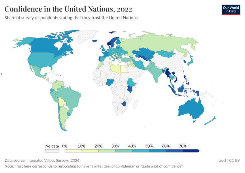 A thumbnail of the "Confidence in the United Nations" chart