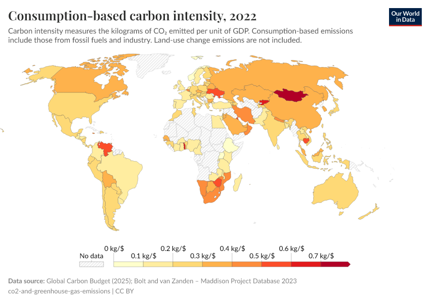 A thumbnail of the "Consumption-based carbon intensity" chart