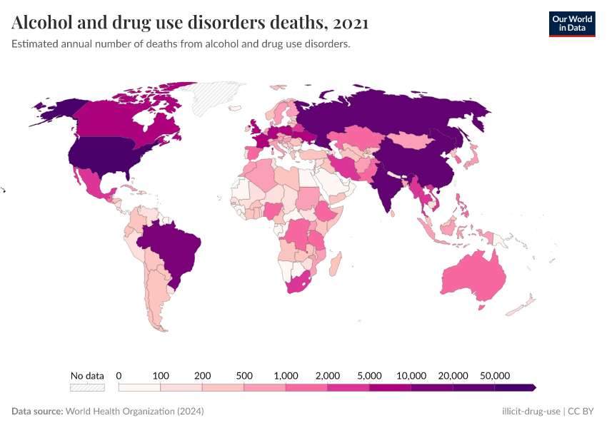 A thumbnail of the "Alcohol and drug use disorders deaths" chart