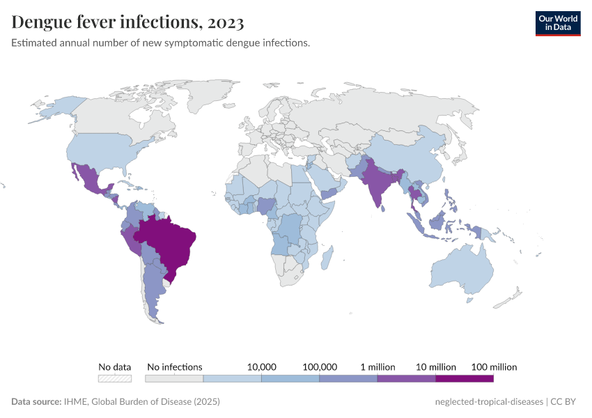 A thumbnail of the "Dengue fever infections" chart