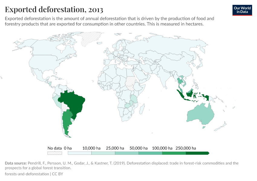 A thumbnail of the "Exported deforestation" chart
