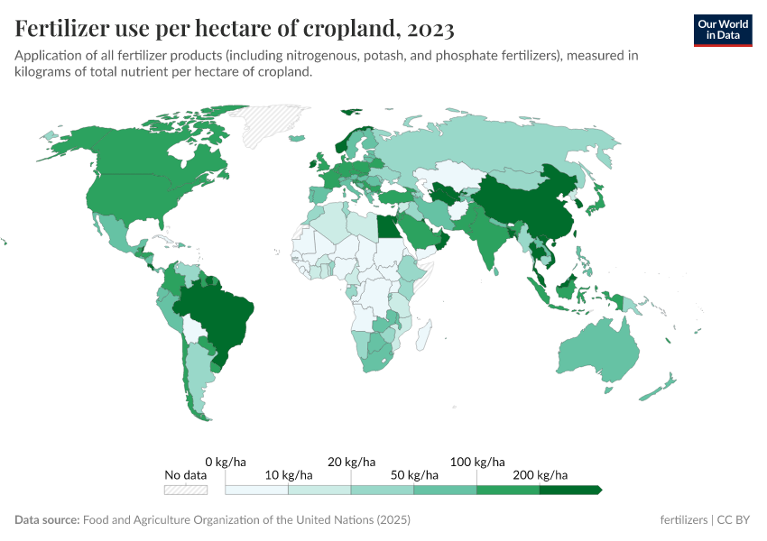 A thumbnail of the "Fertilizer use per hectare of cropland" chart