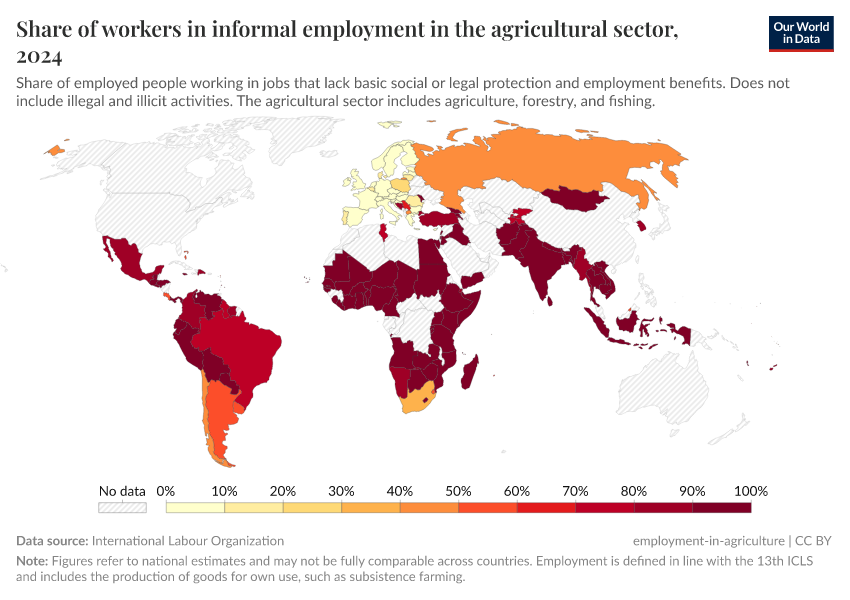 A thumbnail of the "Share of informal employment in agriculture" chart