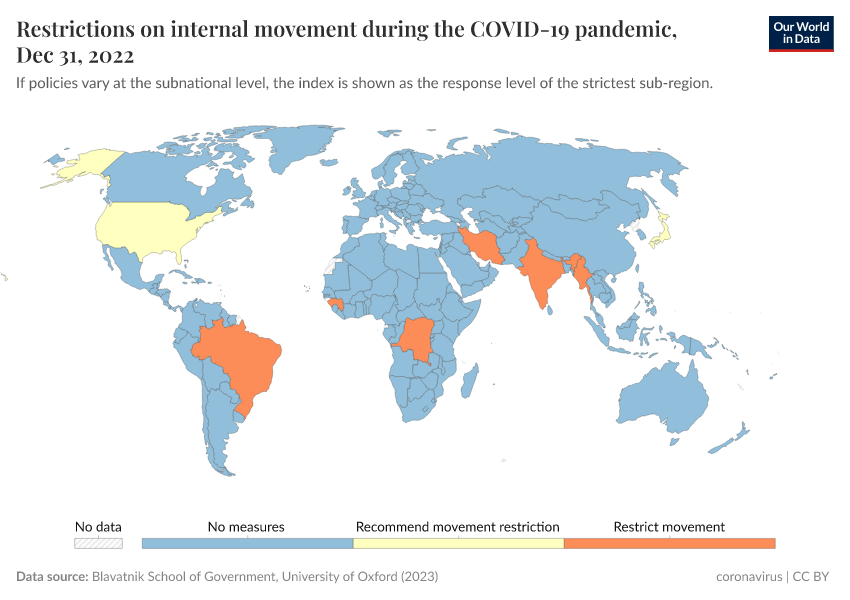 A thumbnail of the "Restrictions on internal movement during the COVID-19 pandemic" chart