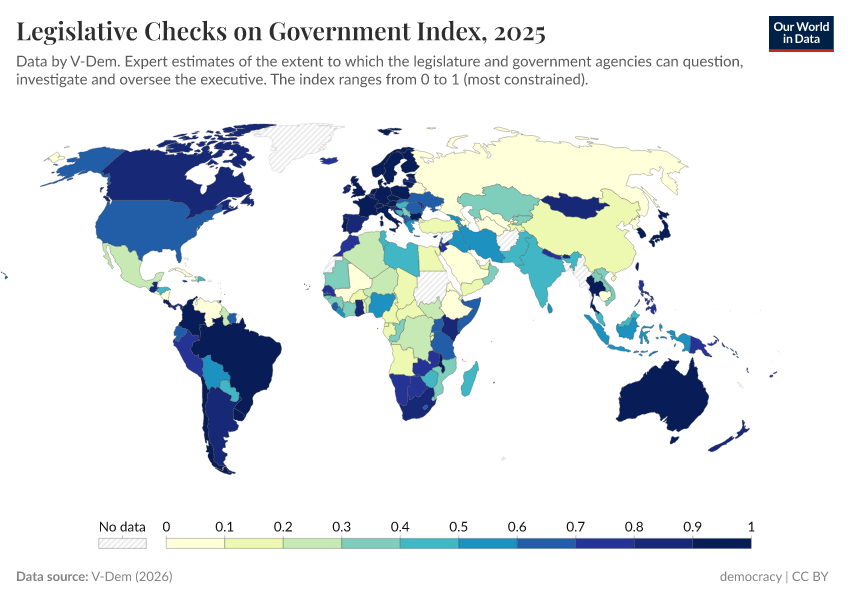 A thumbnail of the "Legislative constraints on the executive index" chart