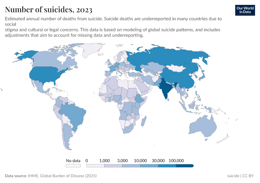 A thumbnail of the "Number of suicides" chart
