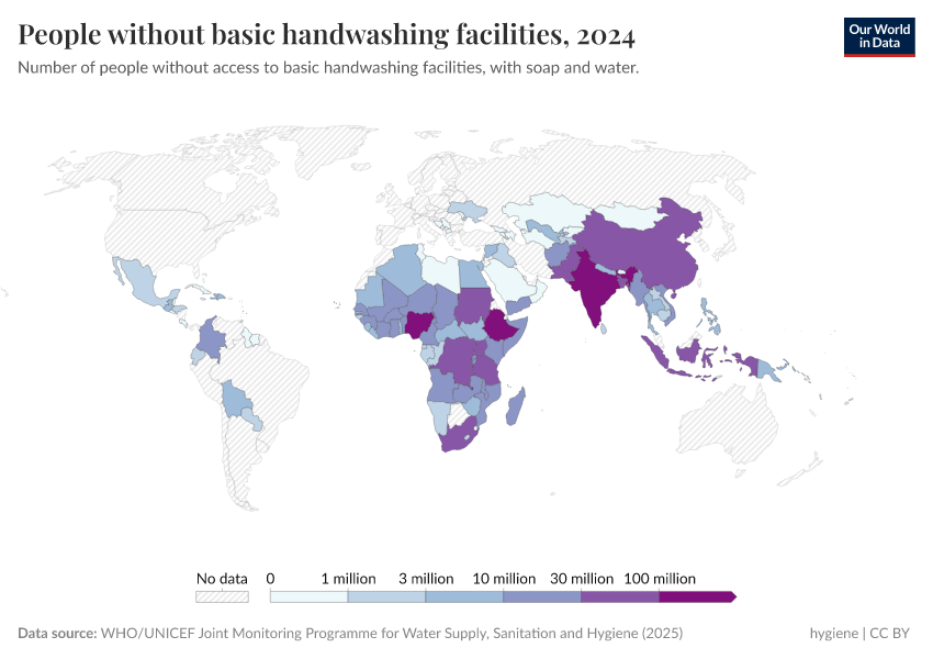 A thumbnail of the "People without basic handwashing facilities" chart