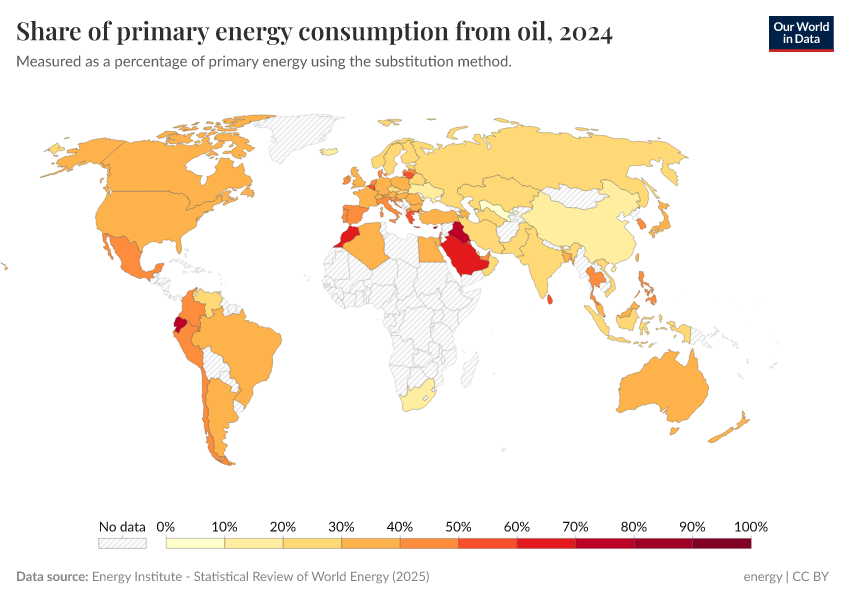 A thumbnail of the "Share of primary energy consumption from oil" chart