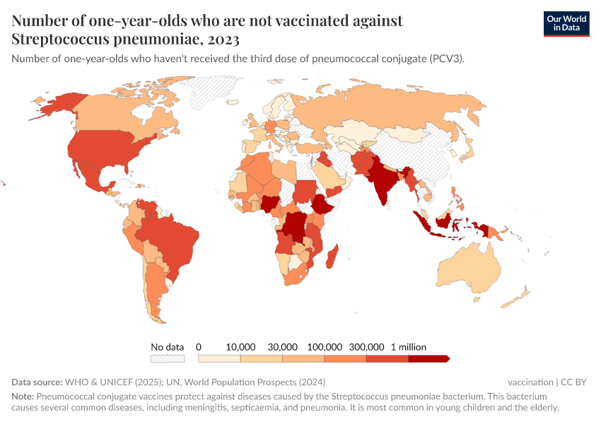 A thumbnail of the "Number of one-year-olds who are not vaccinated against Streptococcus pneumoniae" chart