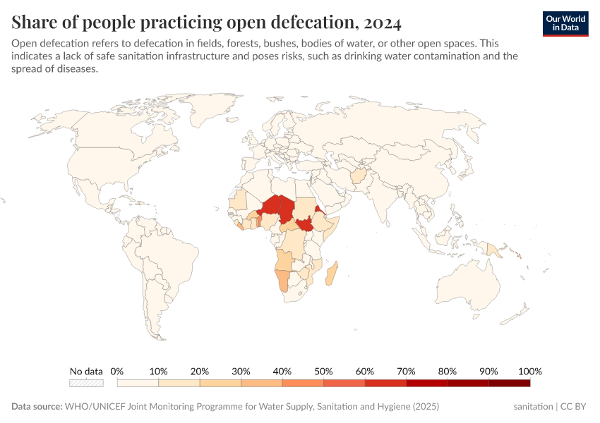 A thumbnail of the "Share of people practicing open defecation" chart