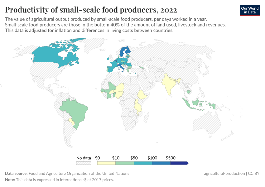 A thumbnail of the "Productivity of small-scale food producers" chart