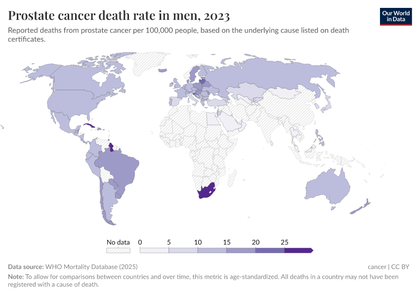 A thumbnail of the "Prostate cancer death rate in men" chart