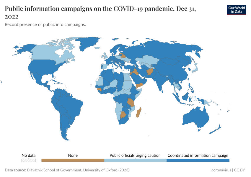A thumbnail of the "Public information campaigns on the COVID-19 pandemic" chart