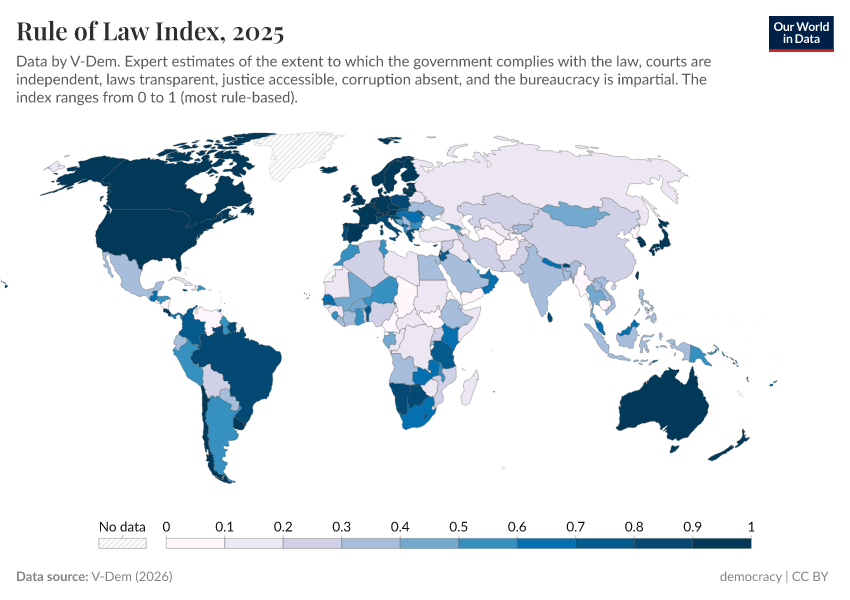 A thumbnail of the "Rule of law index" chart