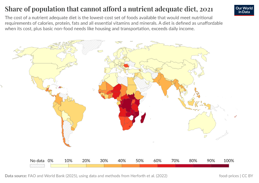 A thumbnail of the "Share of population that cannot afford a nutrient adequate diet" chart