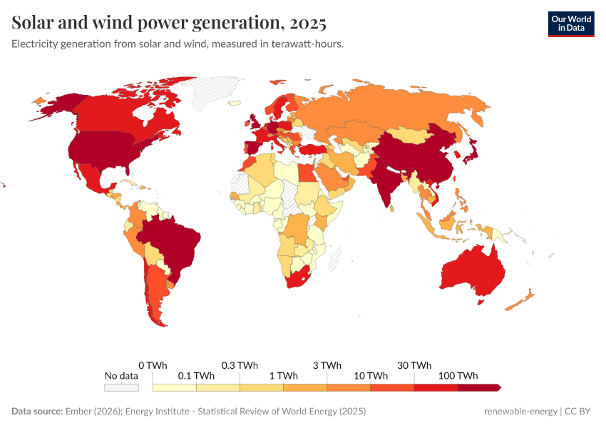 A thumbnail of the "Solar and wind power generation" chart