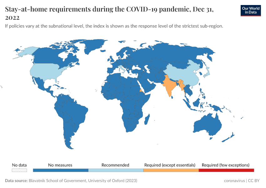 A thumbnail of the "Stay-at-home requirements during the COVID-19 pandemic" chart