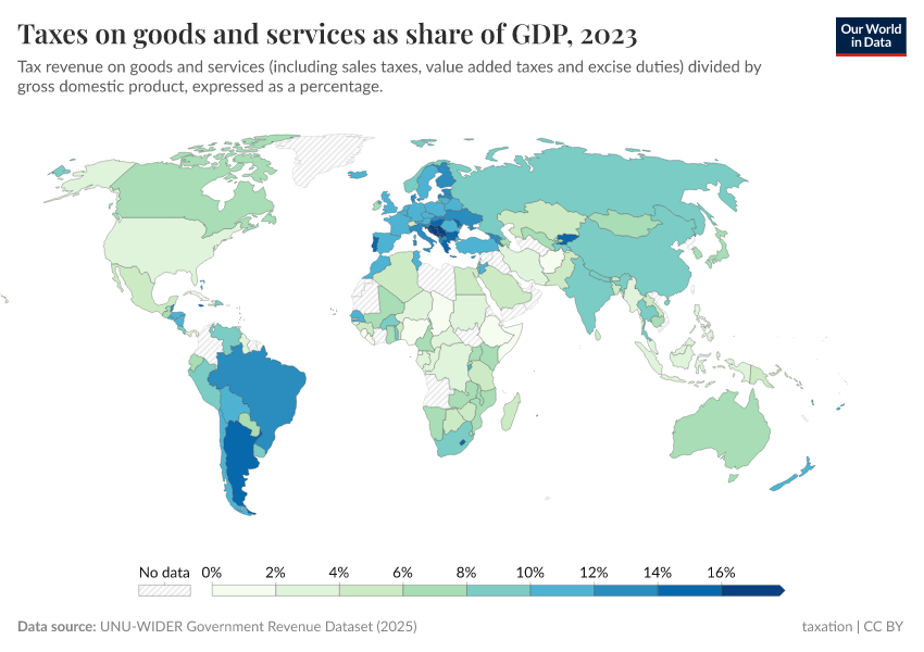 A thumbnail of the "Taxes on goods and services" chart